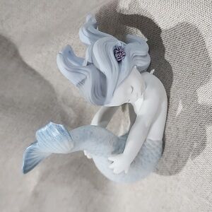 LLADRÓ Playing at Sea Mermaid Figurine. Porcelain Mermaid Figure